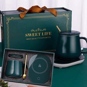 MAPTOL-Ceramic Coffee Mug, Electric Coffee Warmer for Desk