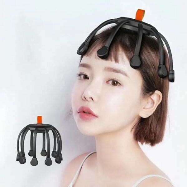 Maptol-Head Massager Octopus Claw Electric Relaxation Scalp Massage Machine with 3 Vibration Mode - Image 4
